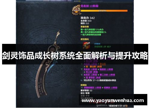 剑灵饰品成长树系统全面解析与提升攻略
